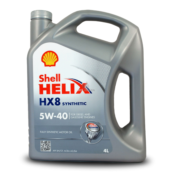 Моторное масло Shell Helix HX8 5w40 синтетическое (4 л)